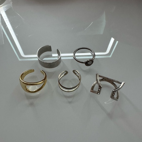 Mixed Metal Ring lot  - Silver and Gold - Picture 1 of 4